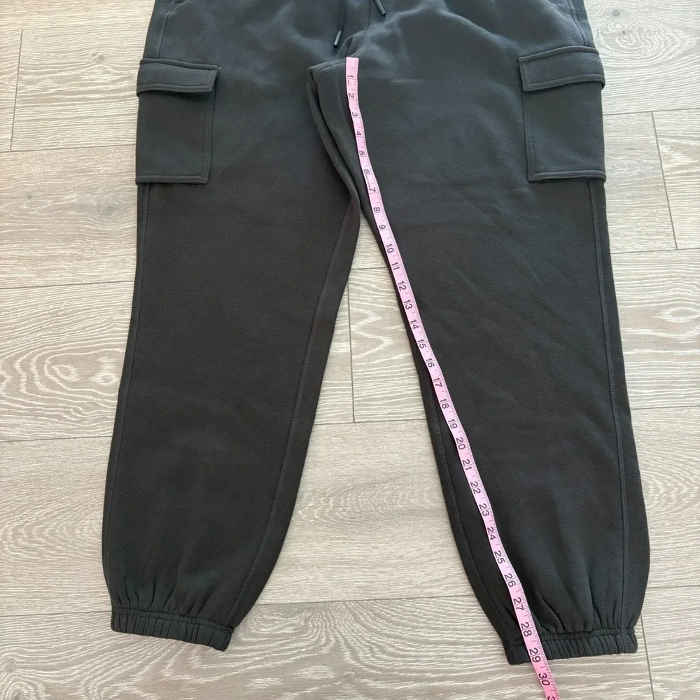 NWT DSG Mens‎ Pure Black Classic Fleece Cargo Cinch Athletic Fit Pants Size XL